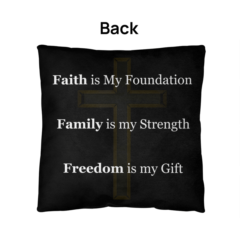 Faith, Family & Freedom Pillow - Carbone's Marketplace