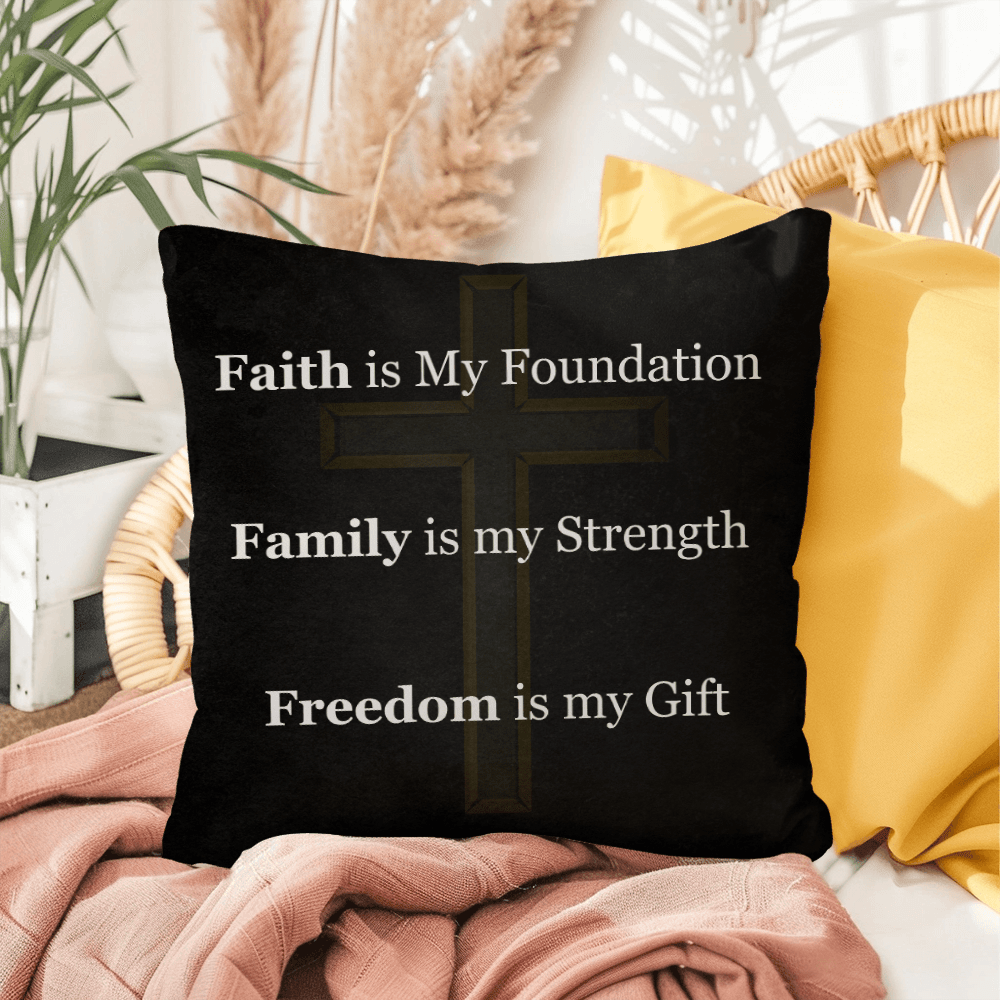 Faith, Family & Freedom Pillow - Carbone's Marketplace