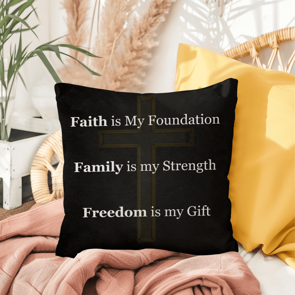Faith, Family & Freedom Pillow - Carbone's Marketplace