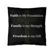 Faith, Family & Freedom Pillow - Carbone's Marketplace