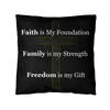 Faith, Family & Freedom Pillow - Carbone's Marketplace