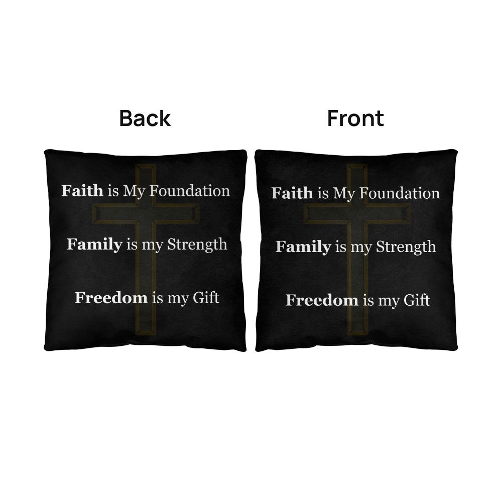 Faith, Family & Freedom Pillow - Carbone's Marketplace