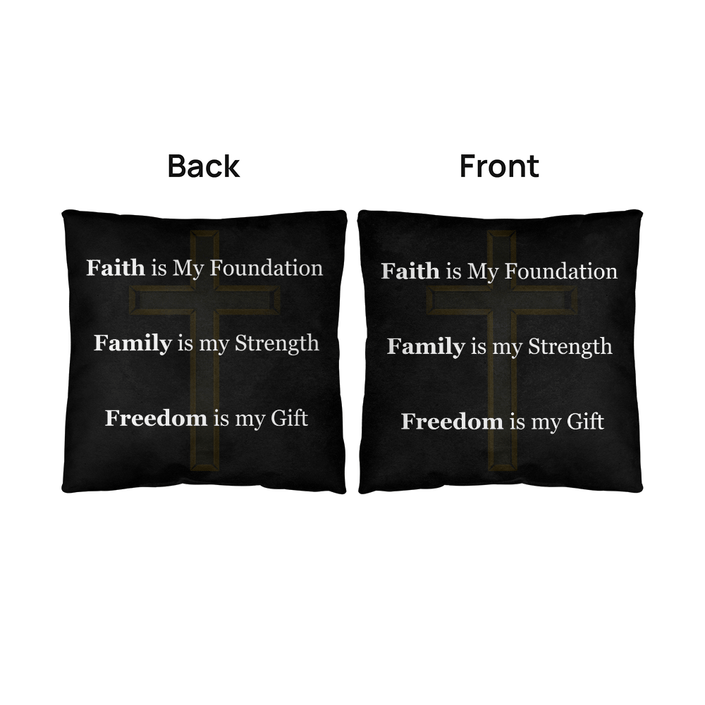 Faith, Family & Freedom Pillow - Carbone's Marketplace