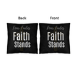 Fear Fades, Faith Stands Pillow - Carbone's Marketplace