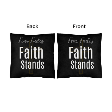 Fear Fades, Faith Stands Pillow - Carbone's Marketplace