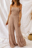 Floral Spaghetti Strap Smocked Wide Leg Jumpsuit: Trendy Elegance for Every Occasion - Carbone's Marketplace