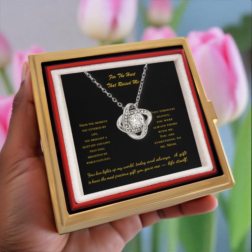 For The Heart That Raised Me” – Eternal Love Knot Gift Set - Carbone's Marketplace