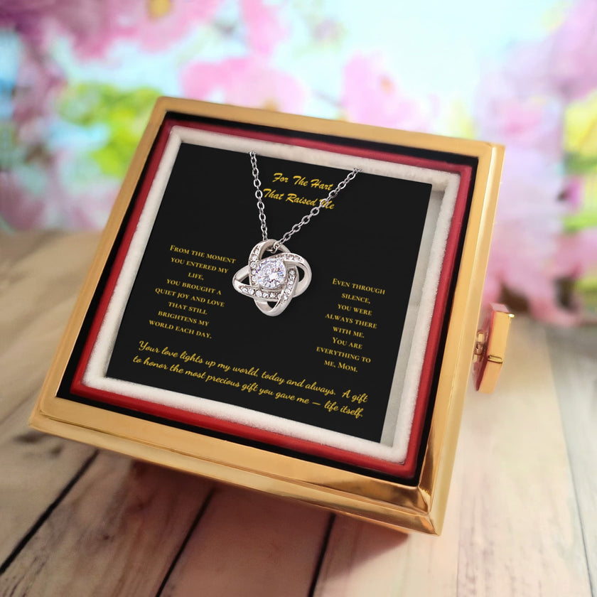For The Heart That Raised Me” – Eternal Love Knot Gift Set - Carbone's Marketplace