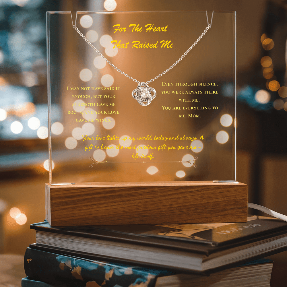 For The Heart That Raised Me – Eternal Love Knot Gift Set - Carbone's Marketplace