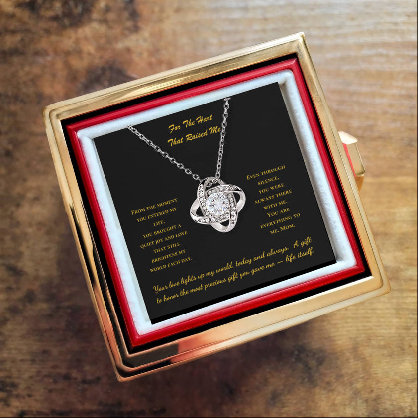 For The Heart That Raised Me” – Eternal Love Knot Gift Set - Carbone's Marketplace