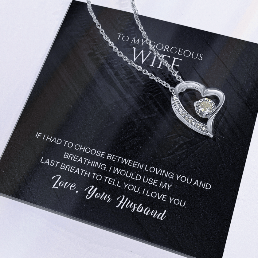 Forever Yours – To My Wife Heart Pendant - Carbone's Marketplace
