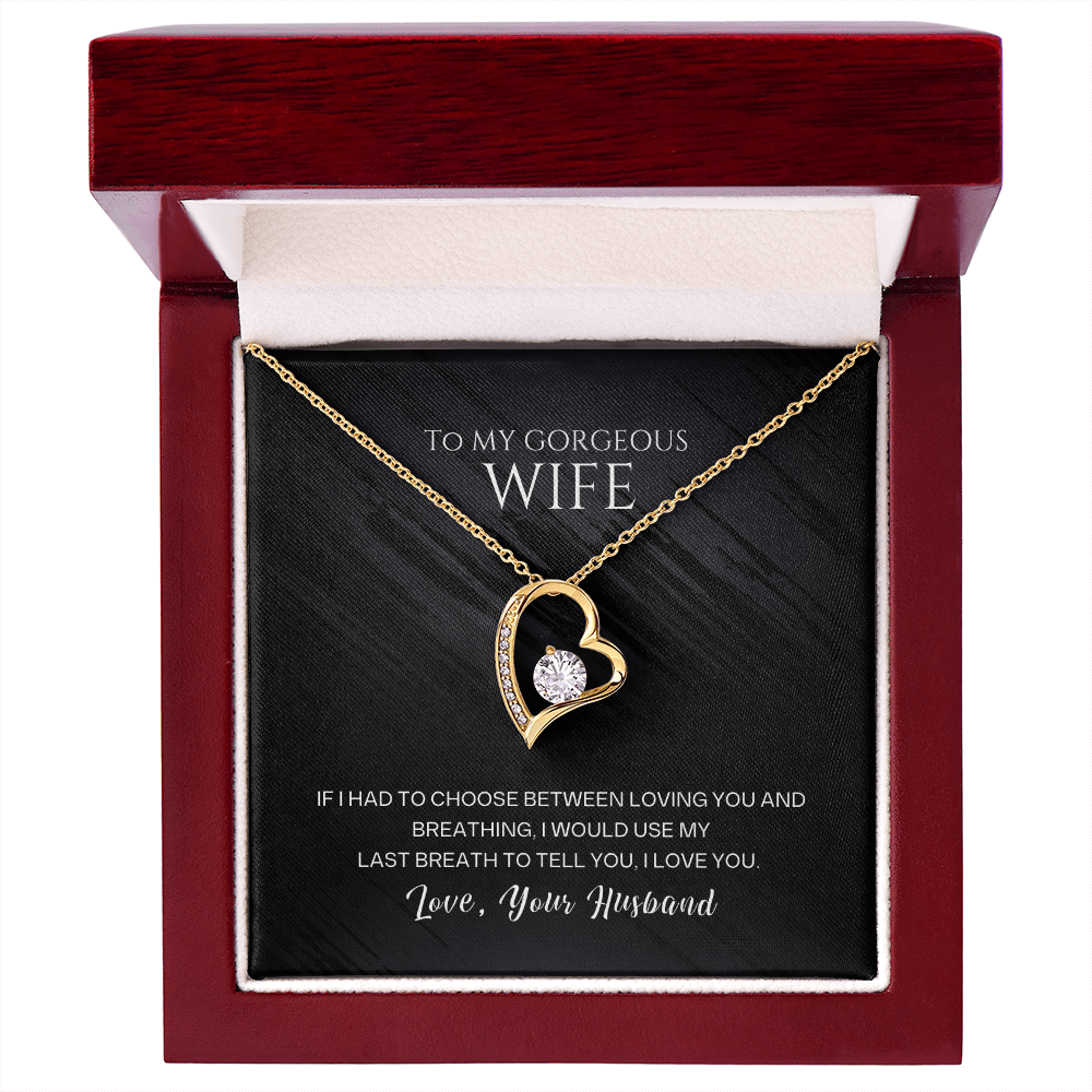 Forever Yours – To My Wife Heart Pendant - Carbone's Marketplace