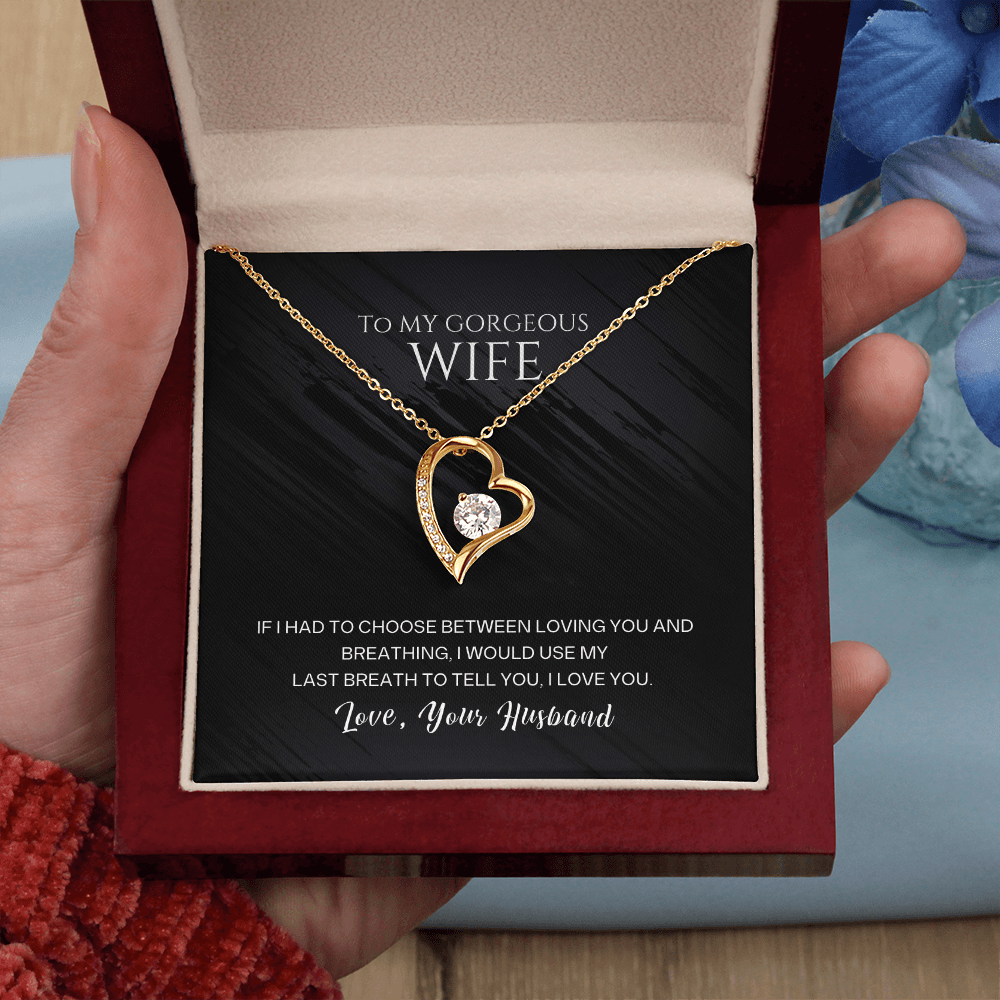 Forever Yours – To My Wife Heart Pendant - Carbone's Marketplace