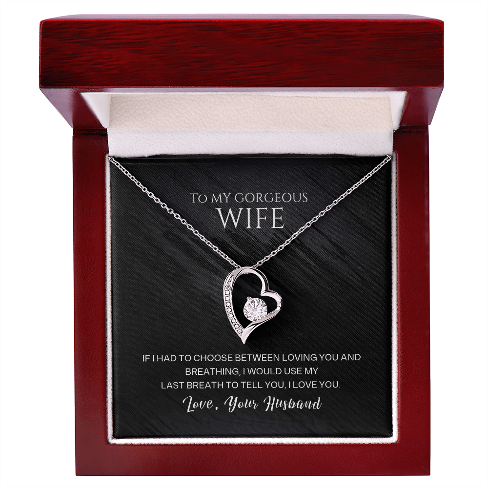 Forever Yours – To My Wife Heart Pendant - Carbone's Marketplace