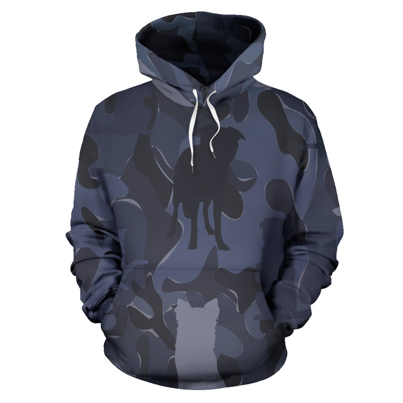 Dark Blue Dog Hoodie