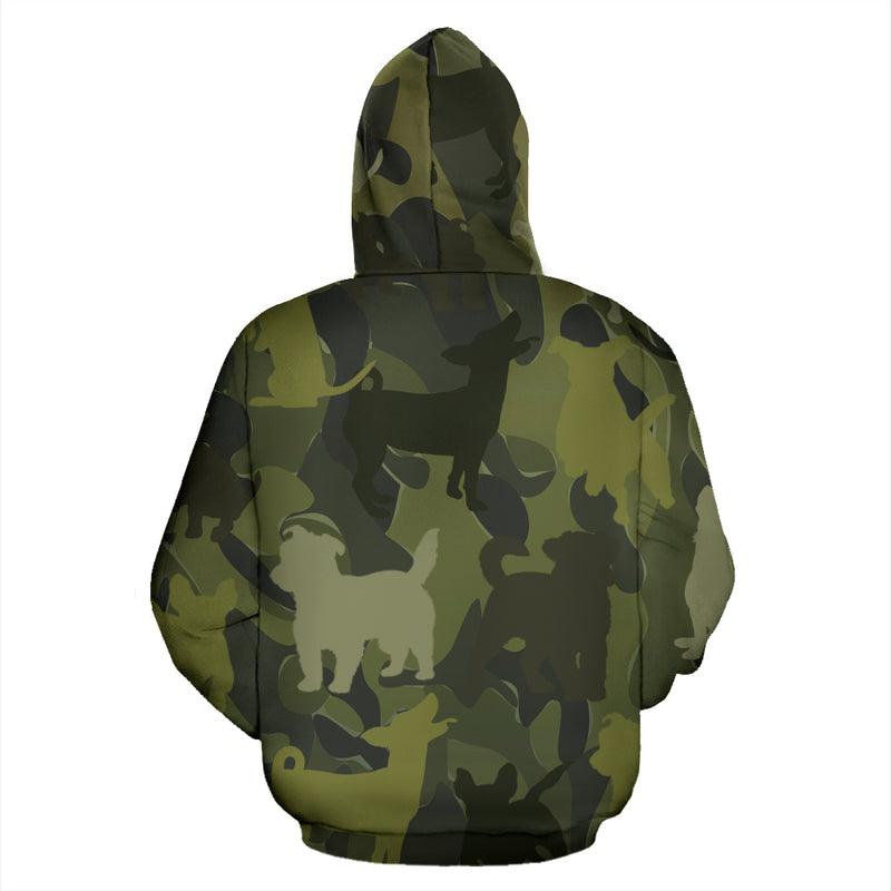 Jack Russell Terrier Dark Green Hoodie