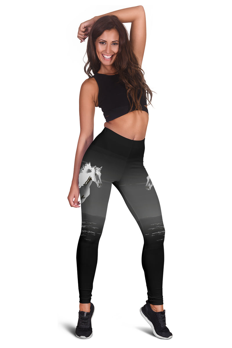 White Horse Leggings