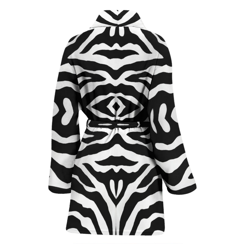 Zebra Print Womens Bath Robe