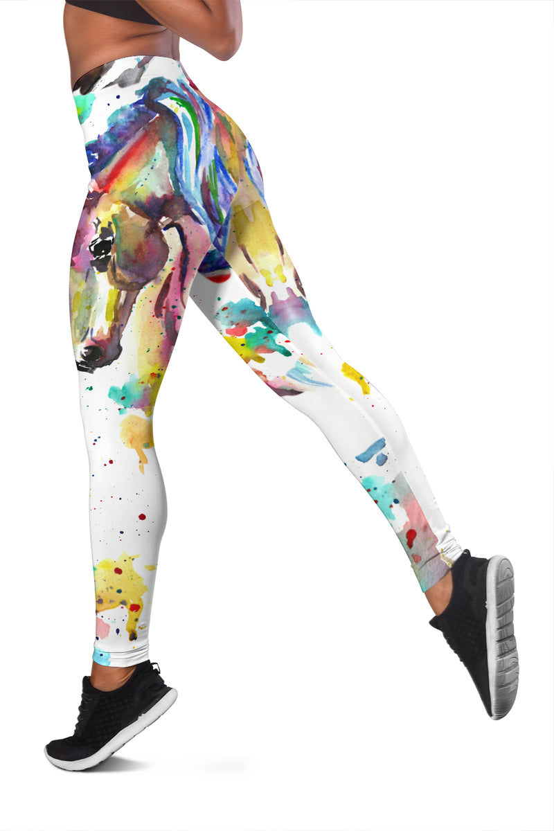 Watercolor Horse Leggings