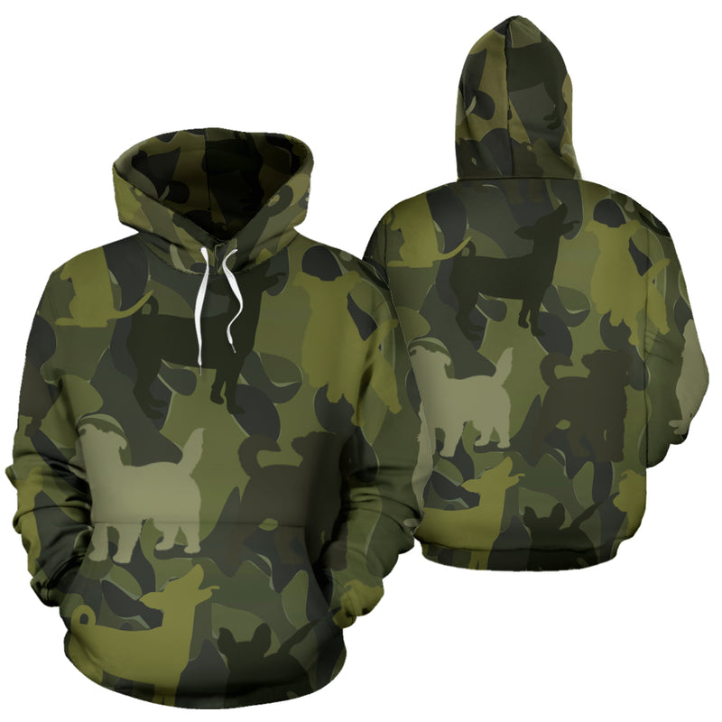 Jack Russell Terrier Dark Green Hoodie