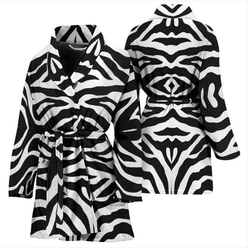 Zebra Print Womens Bath Robe