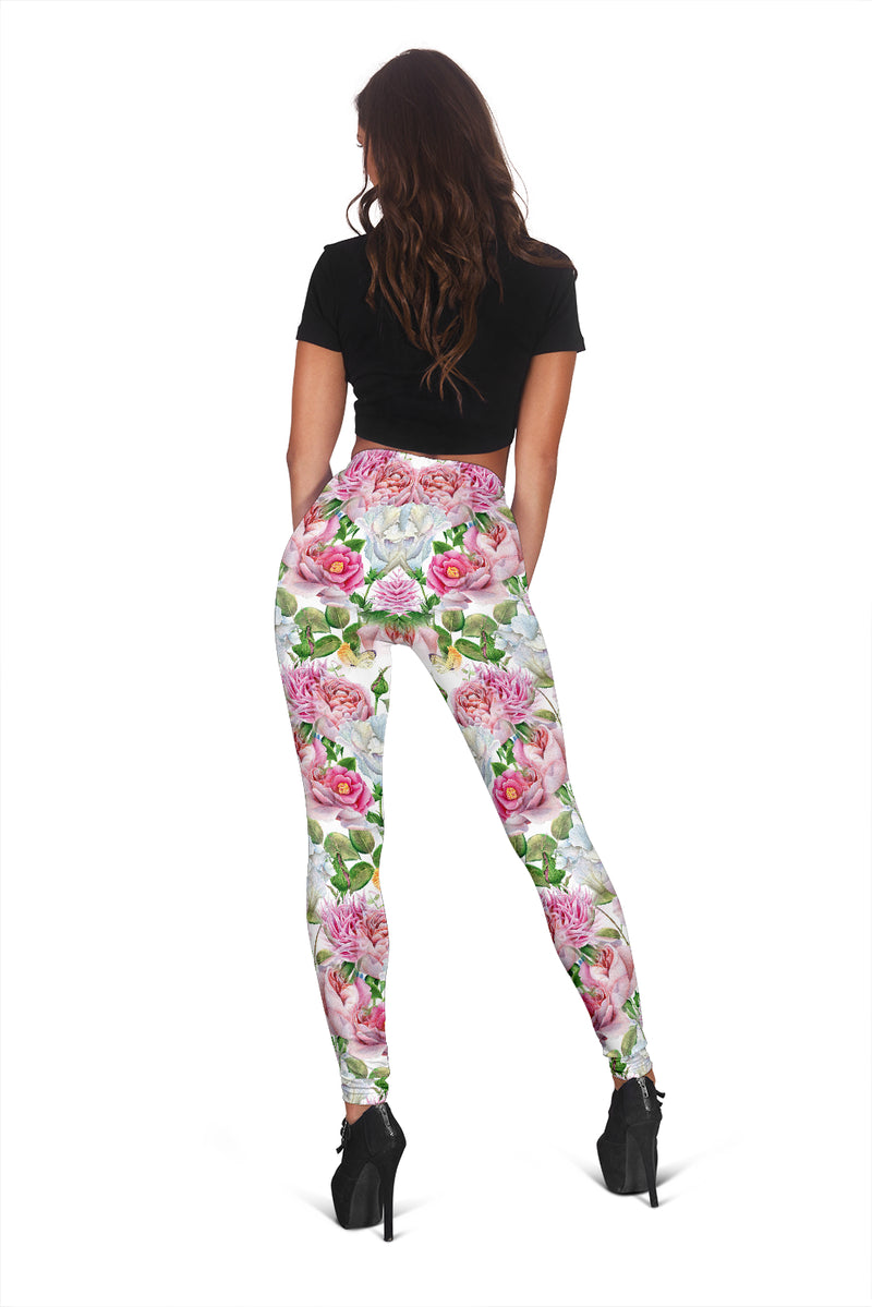 Watercolor Floral Leggings