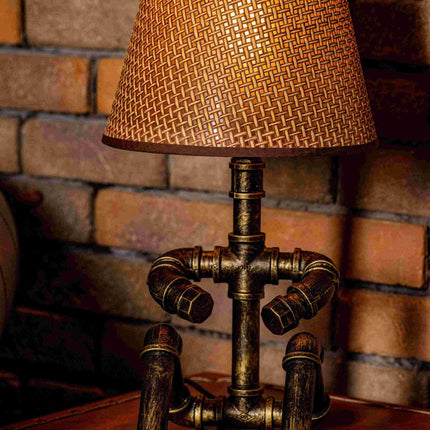 Galaxy Steampunk Handmade Vintage Adjustable Pipe Lamp - Carbone's Marketplace