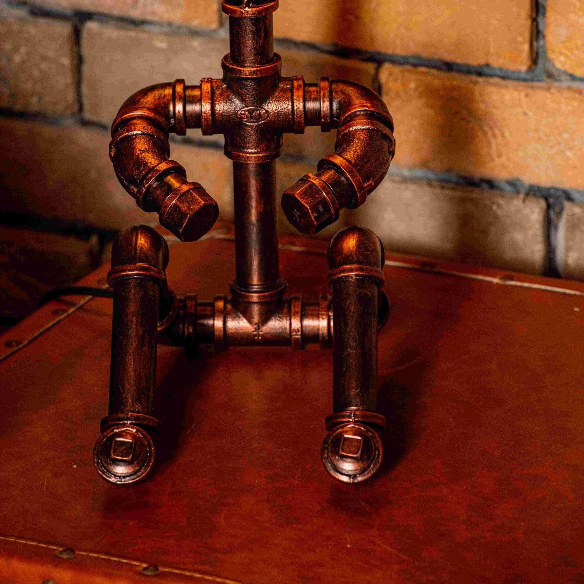 Galaxy Steampunk Handmade Vintage Adjustable Pipe Lamp - Carbone's Marketplace