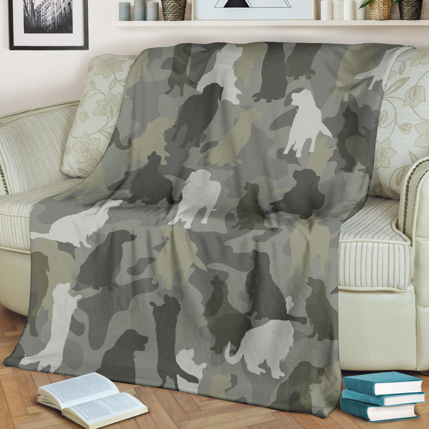 Golden Retriever Camo Blanket - Carbone's Marketplace