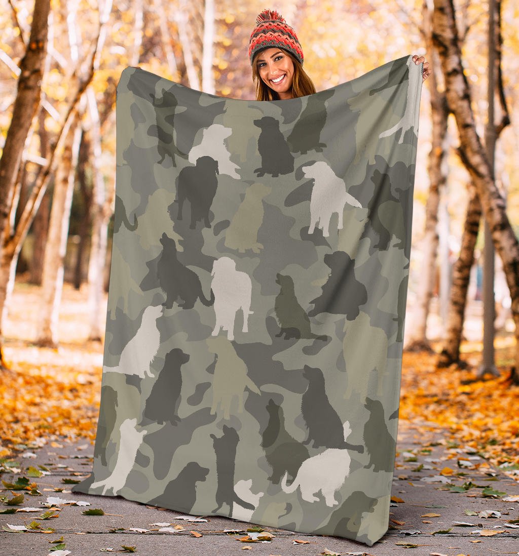 Golden Retriever Camo Blanket - Carbone's Marketplace