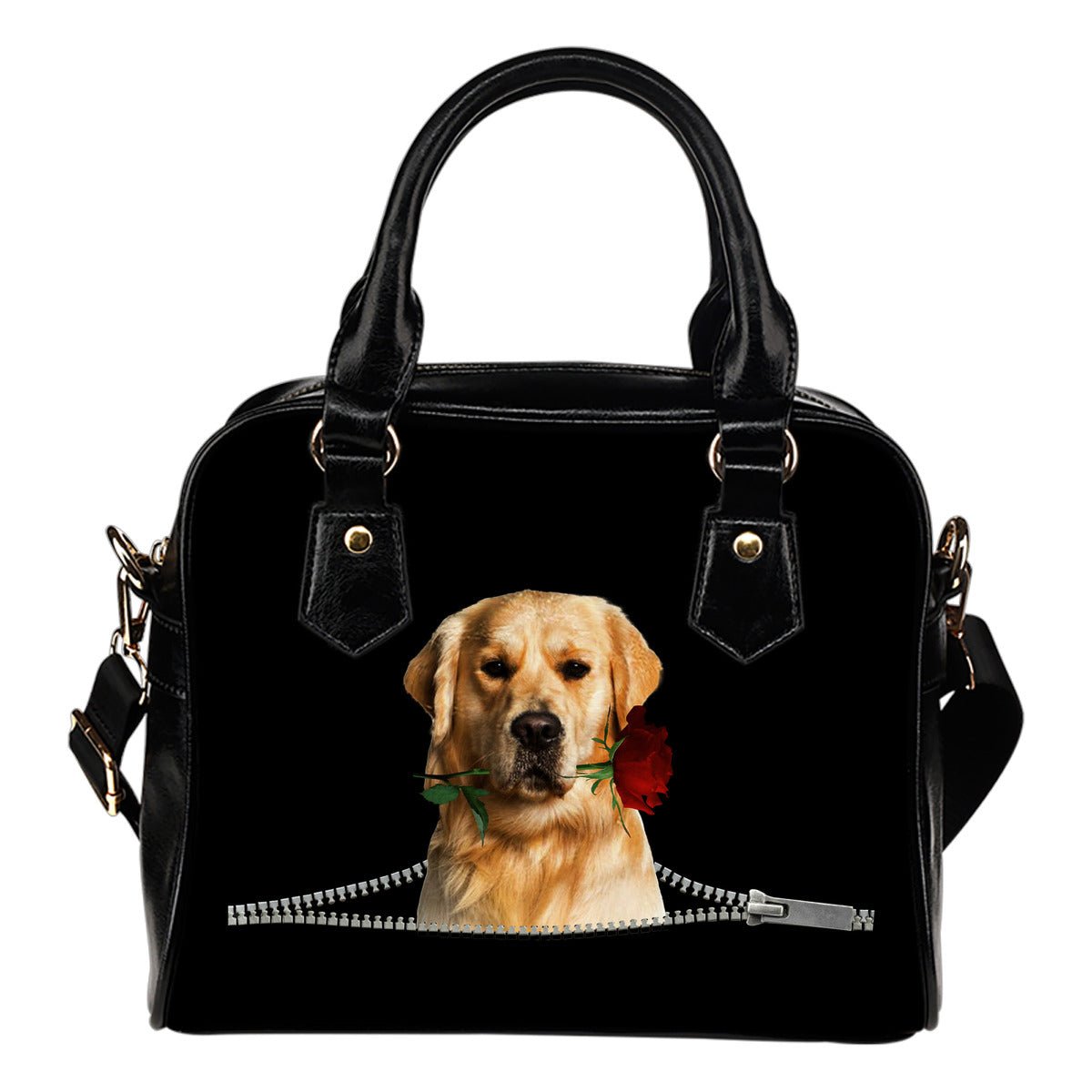 Golden Retriever Rose Zipper - Carbone's Marketplace