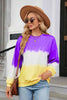 Gradient Round Neck Long Sleeve Sweatshirt - Carbone's Marketplace