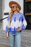 Gradient Round Neck Long Sleeve Sweatshirt - Carbone's Marketplace