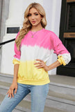 Gradient Round Neck Long Sleeve Sweatshirt - Carbone's Marketplace