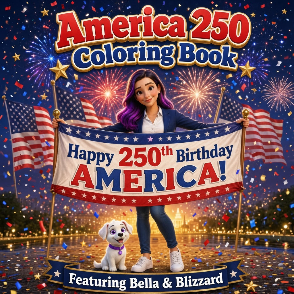 Free America 250 Coloring Book 🇺🇸