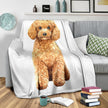 Hand Drawn Poodle Dog Premium Blanket, Watercolour Illustration - Carbone's Marketplace