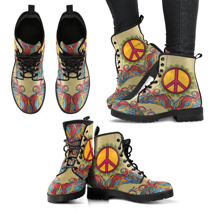 HandCrafted Hippie Peace 2 Boots - Carbone's Marketplace