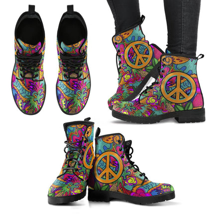 HandCrafted Hippie Peace Boots - Carbone's Marketplace