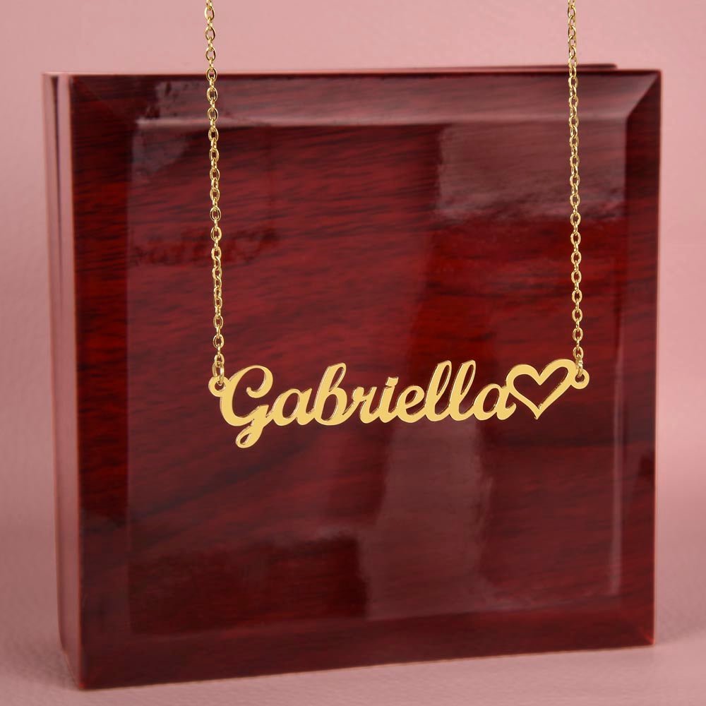 Heartfelt Connection: Embrace Eternal Love with Dearest Daughter's Name Necklace - From Mother - Carbone's Marketplace