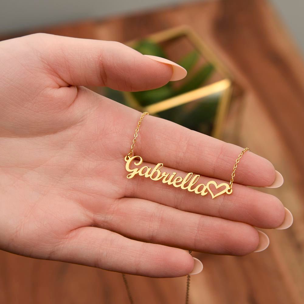 Heartfelt Connection: Embrace Eternal Love with Dearest Daughter's Name Necklace - From Mother - Carbone's Marketplace