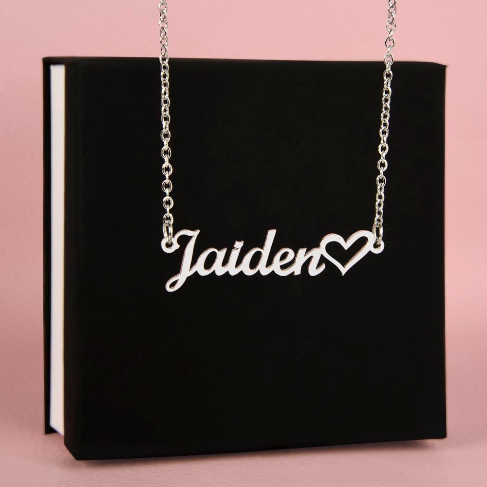 Heartfelt Connection: Embrace Eternal Love with Dearest Daughter's Name Necklace - From Mother - Carbone's Marketplace