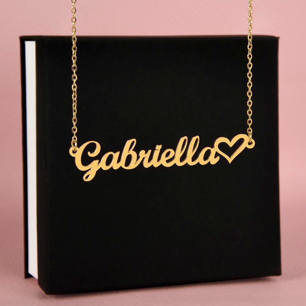 Heartfelt Connection: Embrace Eternal Love with Dearest Daughter's Name Necklace - From Mother - Carbone's Marketplace