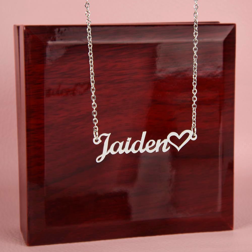Heartfelt Connection: Embrace Eternal Love with Dearest Daughter's Name Necklace - From Mother - Carbone's Marketplace