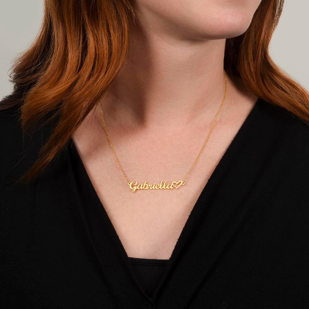Heartfelt Connection: Embrace Eternal Love with Dearest Daughter's Name Necklace - From Mother - Carbone's Marketplace
