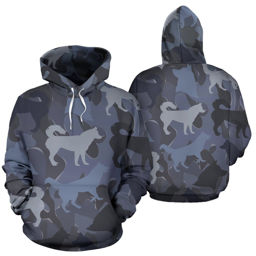 Husky Dark Blue Hoodie - Carbone's Marketplace