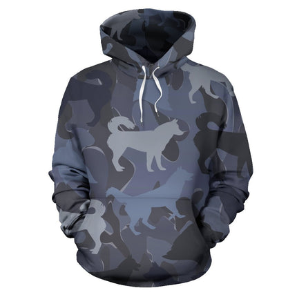 Husky Dark Blue Hoodie - Carbone's Marketplace