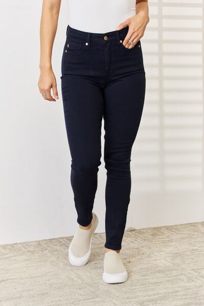 Judy Blue Full Size Garment Dyed Tummy Control Skinny Jeans - Carbone's Marketplace