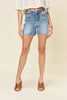 Judy Blue Full Size High Waist Raw Hem Denim Shorts - Carbone's Marketplace