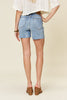 Judy Blue Full Size High Waist Raw Hem Denim Shorts - Carbone's Marketplace