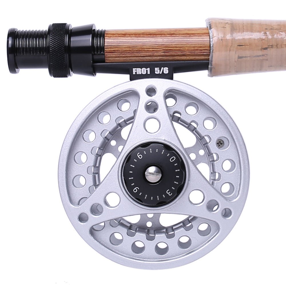 Kylebooker Fly Fishing Reel Large Arbor with Aluminum Body Fly Reel 3/4wt 5/6wt 7/8wt - Carbone's Marketplace